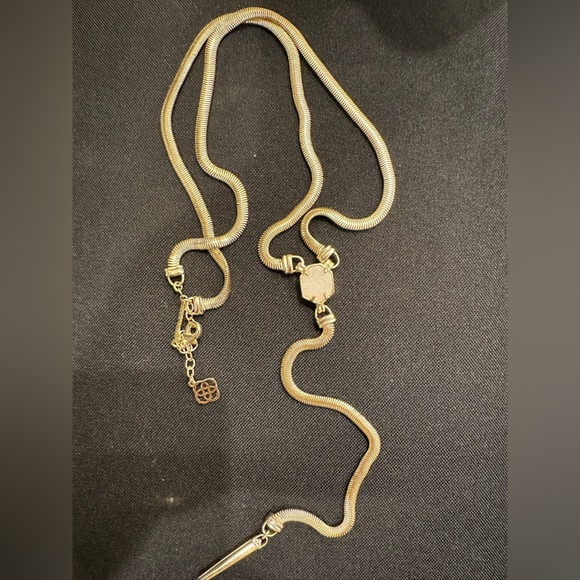 Kendra Scott Starla Gold necklace with White Druzy - Picture 1 of 1